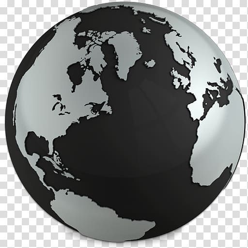 black and gray earth planet, World map Globe Computer Icons, World .ico transparent background PNG clipart