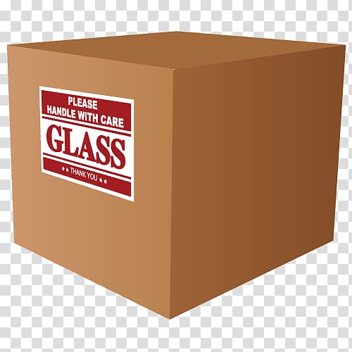 Freight transport Box Packaging and labeling Sticker, box transparent background PNG clipart