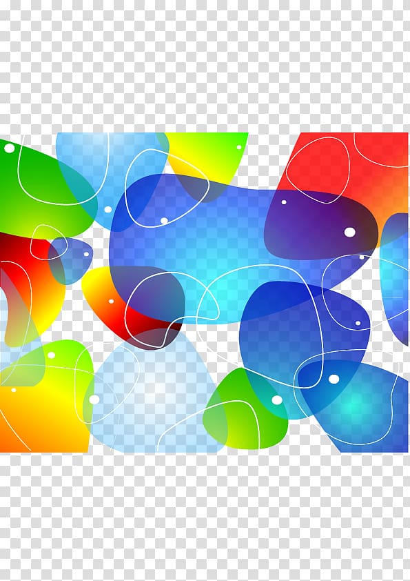 Color Abstract art Graphic arts Rainbow, Colorful graphics transparent background PNG clipart