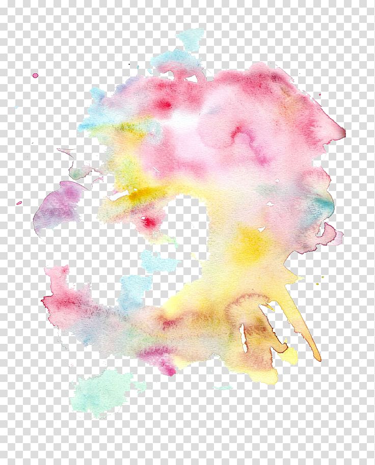multicolored abstract painting, Watercolor painting Texture, Paint Texture transparent background PNG clipart