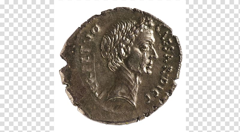 Roman Empire Ancient Rome Roman Republic Denarius 44 BC, Coin transparent background PNG clipart