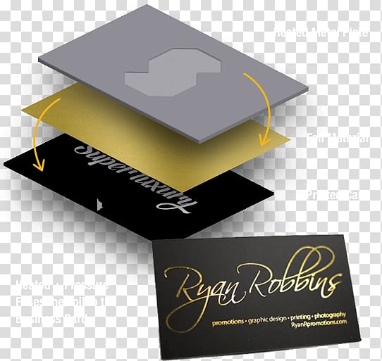 Business Cards Printing Visiting card Foil stamping Logo, Luxury Business Card transparent background PNG clipart