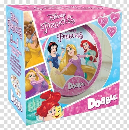 Asmodee Dobble Rapunzel Disney Princess Game, Disney Princess transparent background PNG clipart