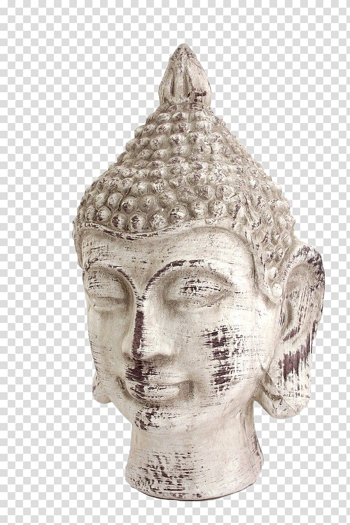 Buddhahood Buddharupa Icon, Mottled white Buddha statue transparent background PNG clipart