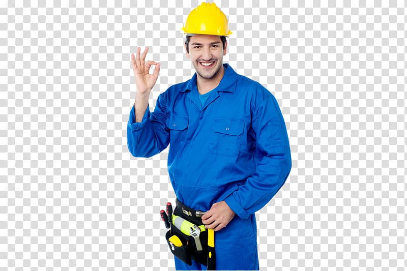 handyman doing ok sign, Plumber Construction worker Plumbing General contractor, Construction worker transparent background PNG clipart