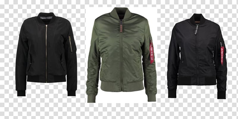 Leather jacket MA-1 bomber jacket Alpha Industries Clothing Fashion, jacket transparent background PNG clipart