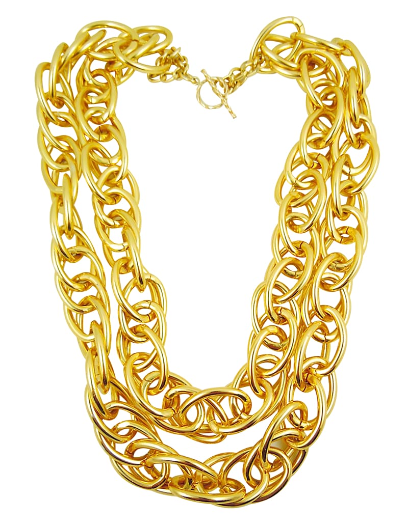 Necklace Gold Jewellery chain, chain transparent background PNG clipart