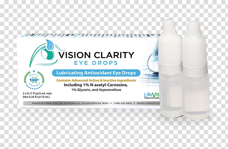 Eye Drops & Lubricants Vision Clarity Carnosine Eye Drops Acetylcarnosine, Eye Drop transparent background PNG clipart