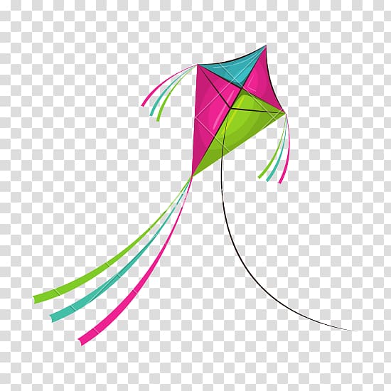 pink, blue, and green kite illustration, Kitesurfing , kite transparent background PNG clipart