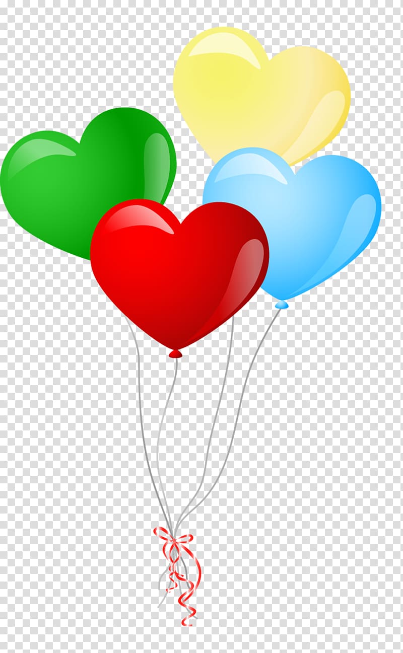 Balloon Heart Valentines Day , Beautiful beautifully colored balloons transparent background PNG clipart