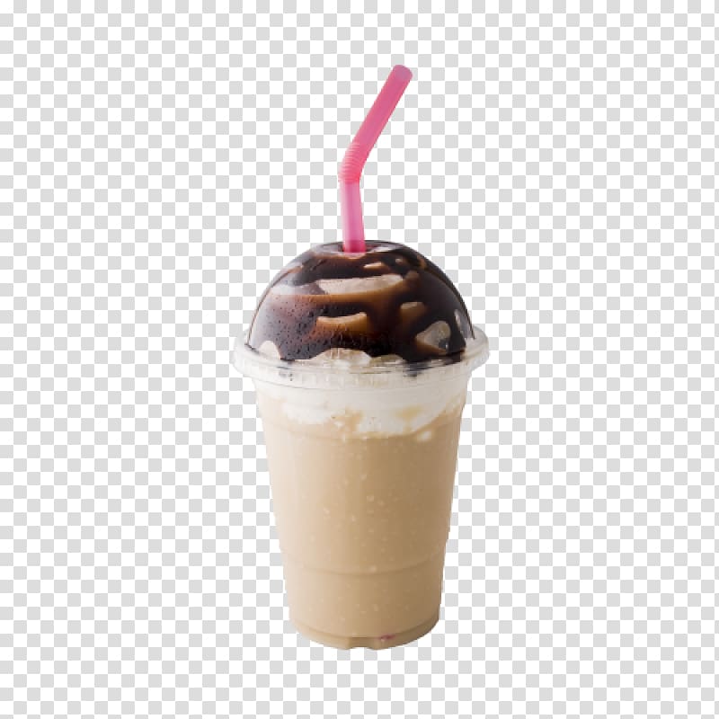 Sundae Chocolate ice cream Milkshake Chocolate syrup Frappé coffee, iced mocha transparent background PNG clipart
