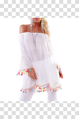 Nightwear Shoulder Blouse, hippie transparent background PNG clipart thumbnail