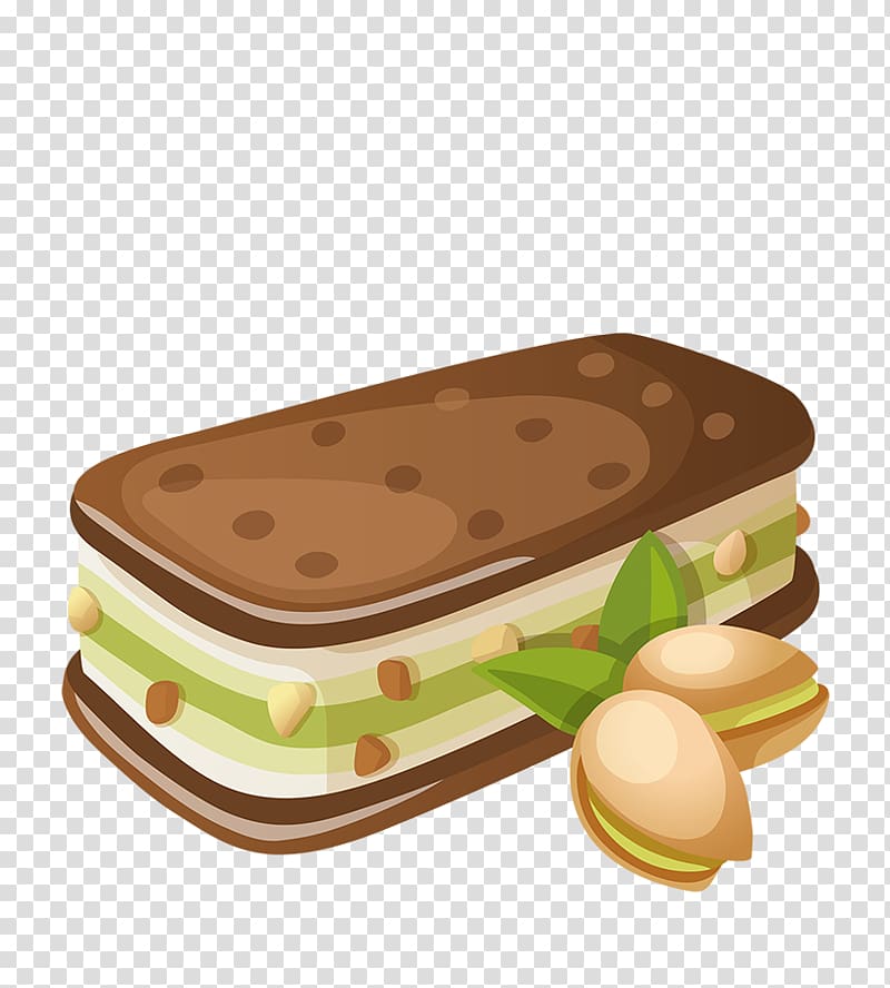 Ice cream Food , Ice cream sandwich transparent background PNG clipart