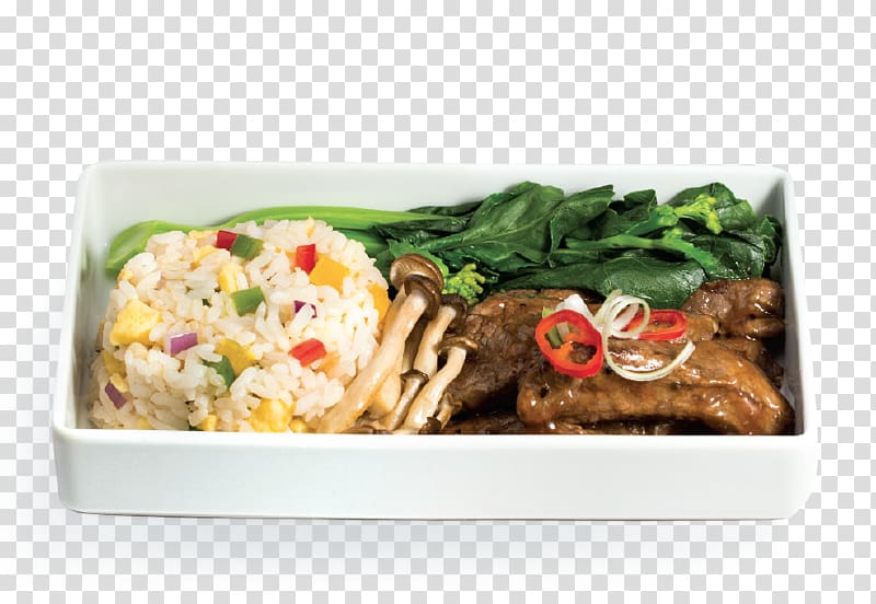 Bento Airline meal Air Transportation Breakfast, beef tenderloin transparent background PNG clipart