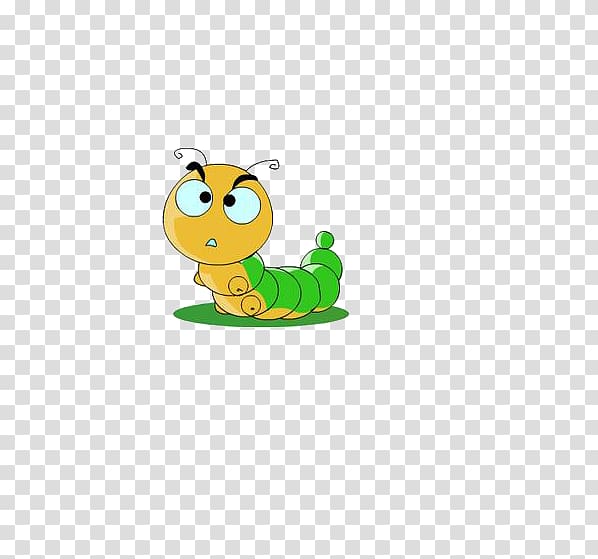 Cartoon Avatar Animation Q-version, Caterpillar transparent background PNG clipart