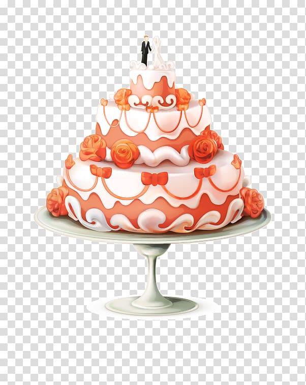 Bakery Wedding cake Fruitcake Dessert, Perspective Creative Cakes transparent background PNG clipart