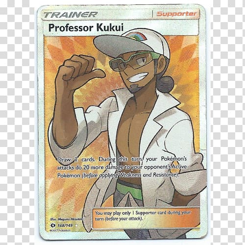 Pokémon Sun and Moon Pokémon Ultra Sun and Ultra Moon Pokémon Trading Card Game Art Professor Kukui, pokemon transparent background PNG clipart