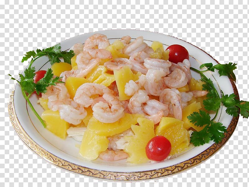 Chinese cuisine Sichuan cuisine Hotel Restaurant Dish, Features pineapple shrimp transparent background PNG clipart