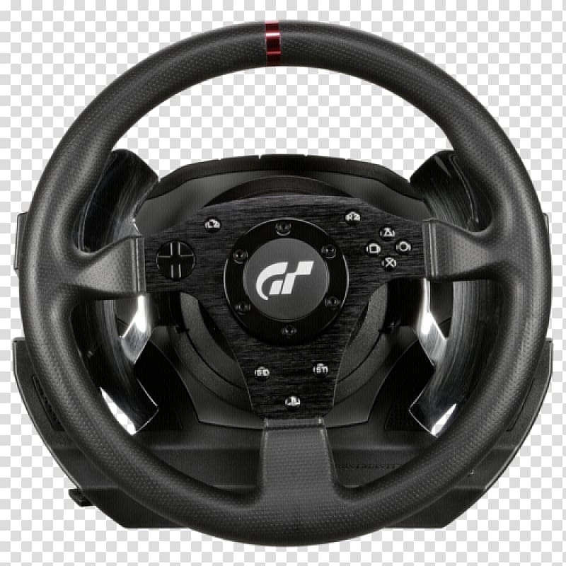 Steering wheel PlayStation 4 Game Controllers Thrustmaster Joystick, steering wheel transparent background PNG clipart