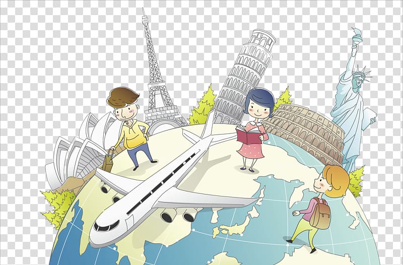 travel around the world transparent background PNG clipart