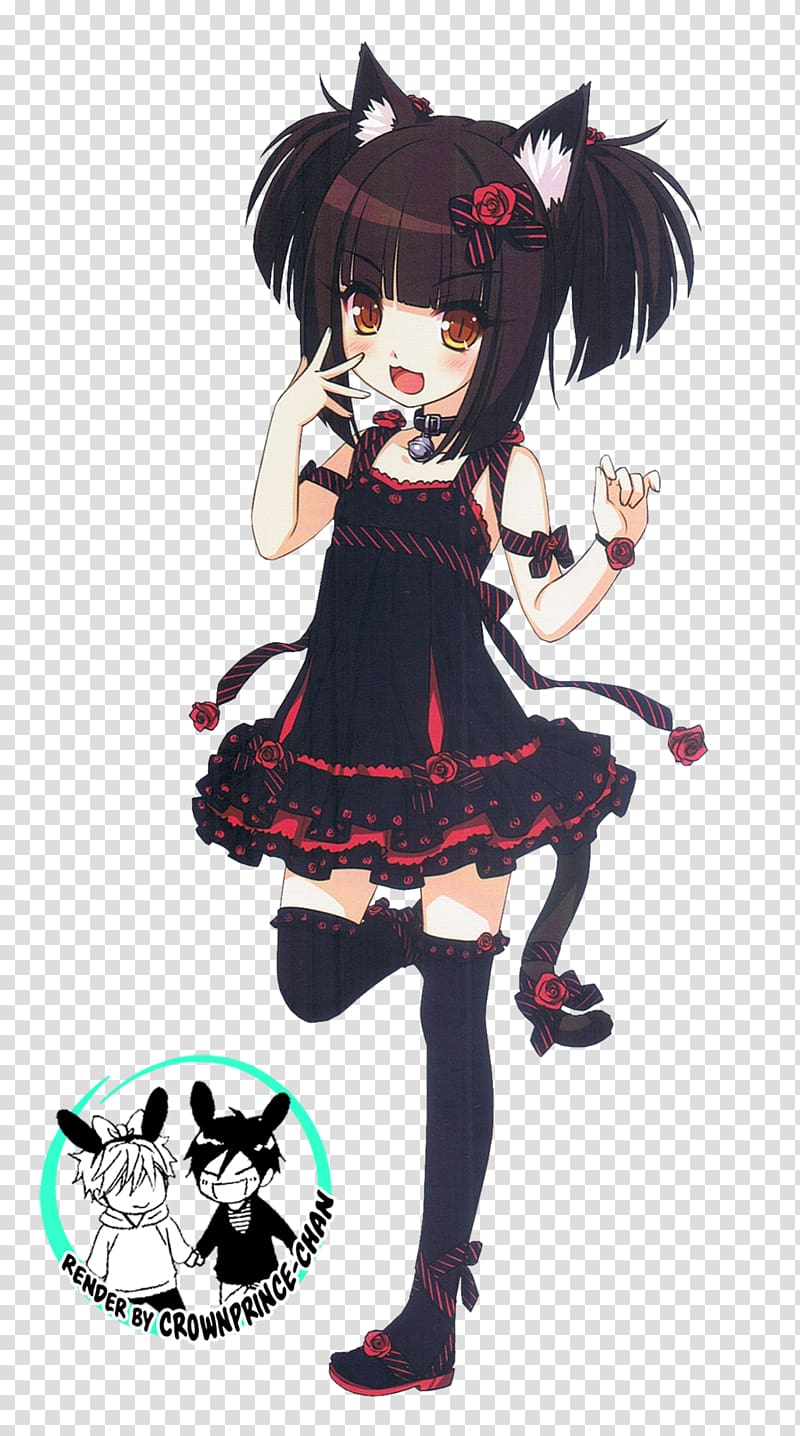 cat girl anime goth