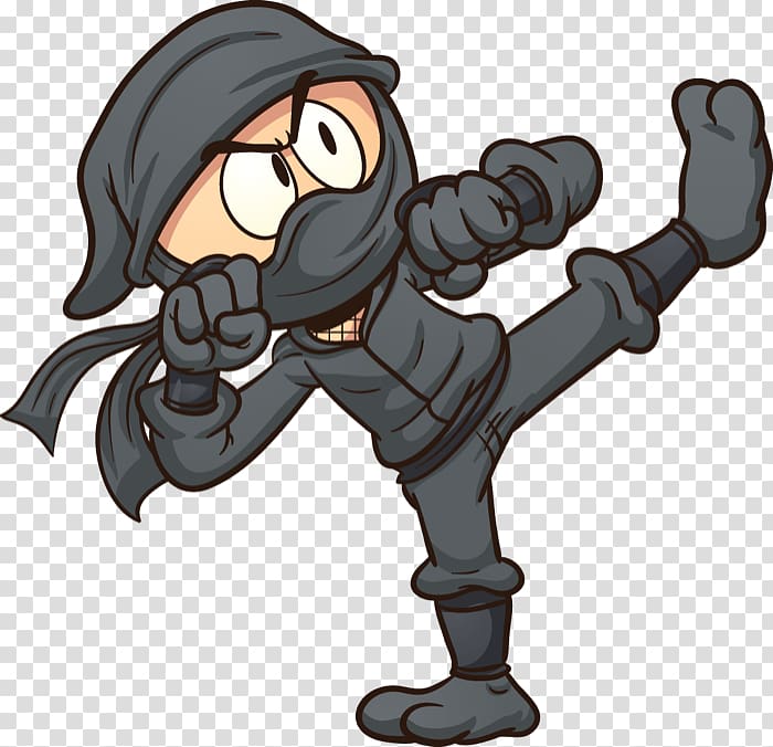 Ninja Cartoon, Ninja transparent background PNG clipart