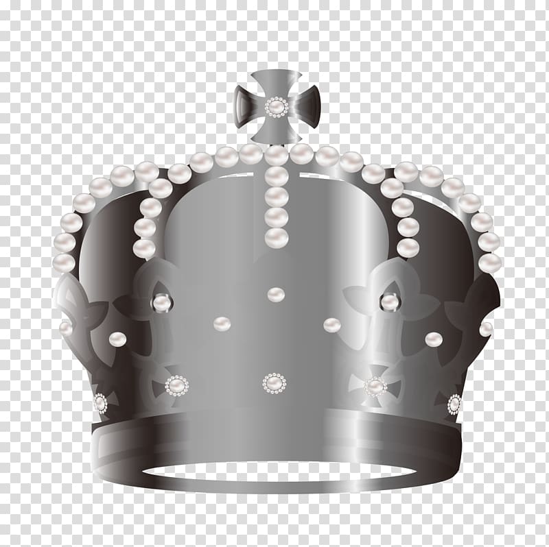 Silver Crown transparent background PNG clipart