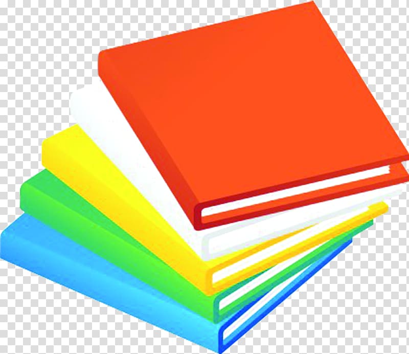 Book, Color hand-painted books school season transparent background PNG clipart