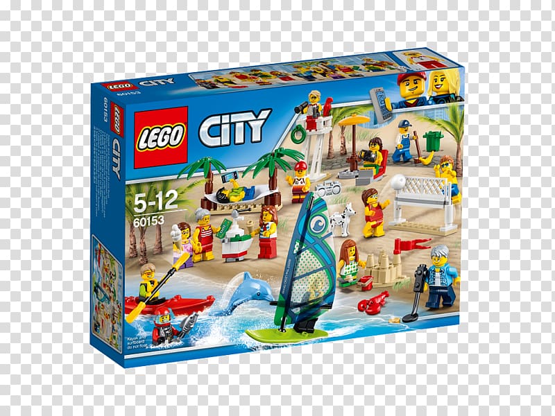 Amazon.com LEGO 60153 City People pack, Fun at the beach Toy block, toy transparent background PNG clipart