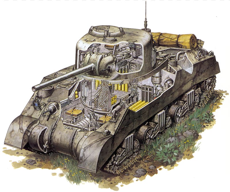 United States Sherman Medium Tank 1942-45 M4 (76mm) Sherman Medium Tank 1943-65 M3 Lee/Grant Medium Tank 1941-45 Sherman Tank in Us and Allied Service, tanks transparent background PNG clipart
