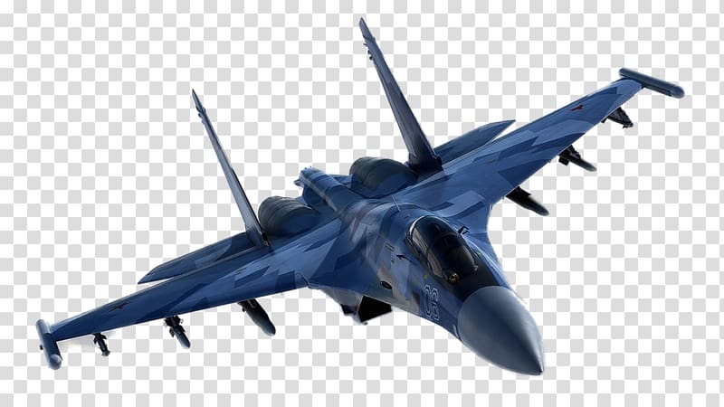 Sukhoi PAK FA Sukhoi Su-35 Airplane Fighter aircraft, airplane transparent background PNG clipart