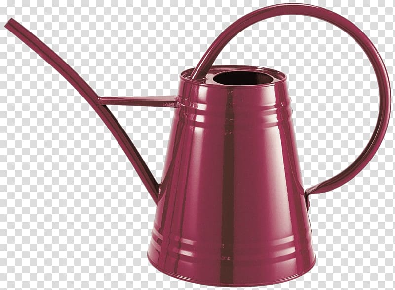 maroon watering can illustration, Metal Gardening Can transparent background PNG clipart