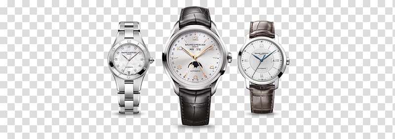 Baume et Mercier Watch Jewellery Chronograph Clock, watch transparent background PNG clipart