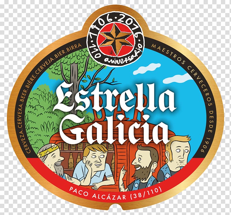 Beer Estrella Galicia Hijos de Rivera Brewery Lager, beer transparent background PNG clipart