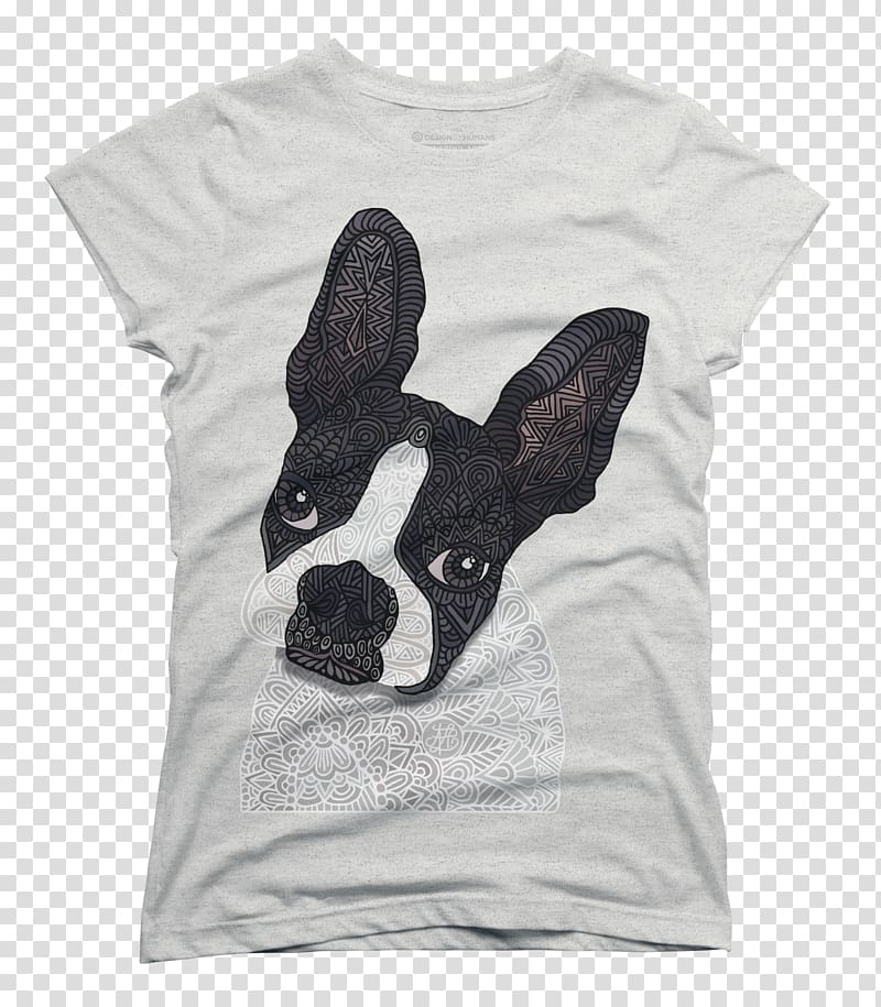 Boston Terrier French Bulldog T-shirt Dog breed Canvas print, T-shirt transparent background PNG clipart