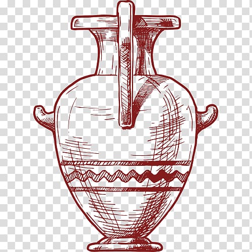 Pottery of ancient Greece Drawing Vase, vase transparent background PNG clipart