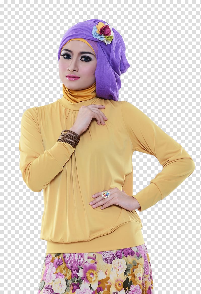Muslim Blouse Dress T-shirt Hijab, dress transparent background PNG clipart