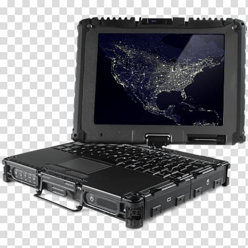 Laptop Netbook Getac V100 Rugged computer, Laptop transparent background PNG clipart