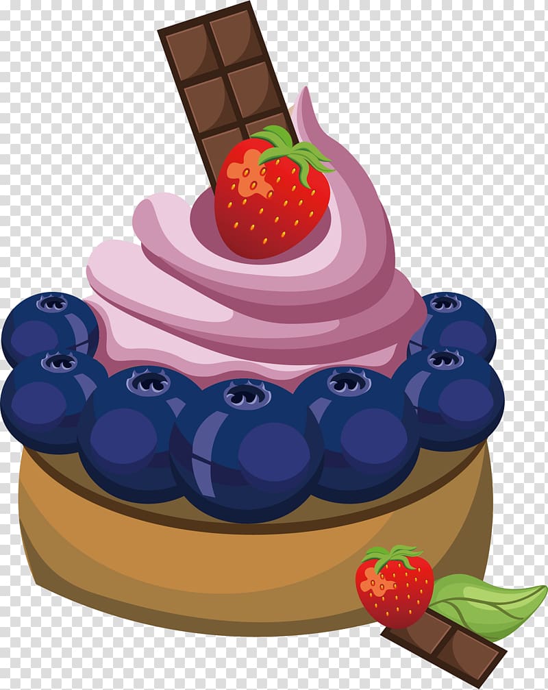 Cheesecake Android Illustration, Blueberry Chocolate Cake transparent background PNG clipart