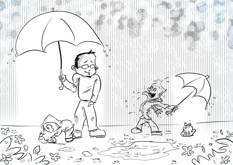 Children\'s Drawing Wet season Rain, Rainy Season For Kids transparent background PNG clipart