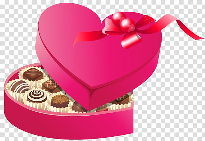 Chocolate box art Valentine's Day Heart , chocolate transparent background PNG clipart