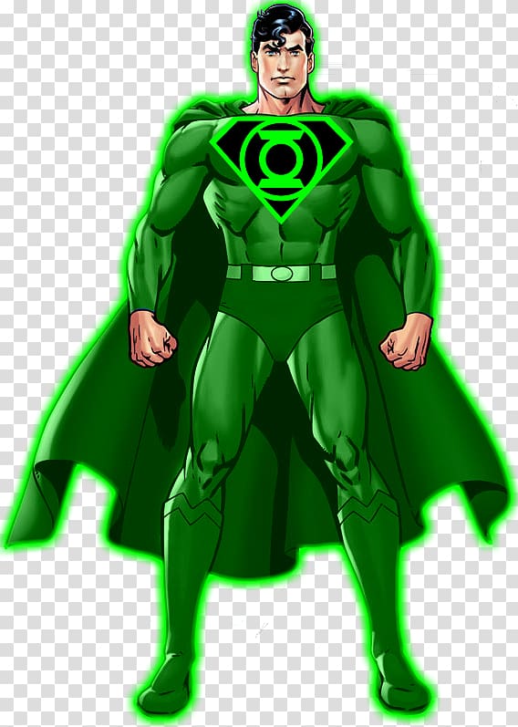 Superman Green Lantern Corps Sinestro Hal Jordan, superman red scarf transparent background PNG clipart