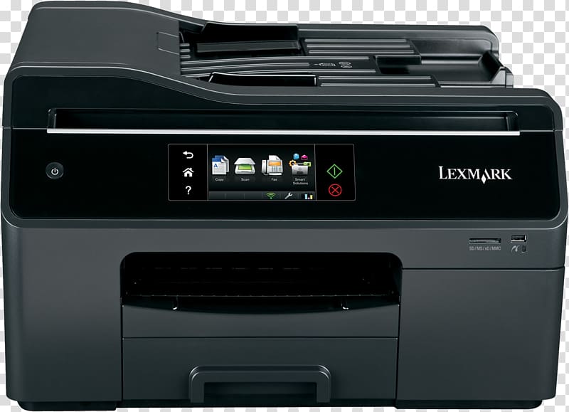 Inkjet printing Lexmark OfficeEdge Pro5500 Printer Lexmark MarkNet N8352, printer transparent background PNG clipart