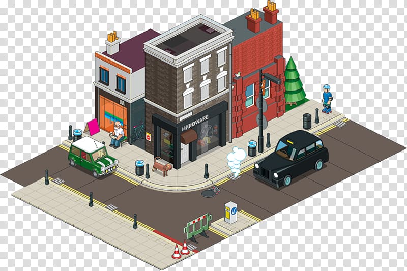 eBoy Street Isometric graphics in video games and pixel art, street transparent background PNG clipart