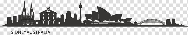 City of Sydney Skyline Silhouette, city,Sketch transparent background PNG clipart