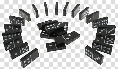 Dominoes transparent background PNG clipart