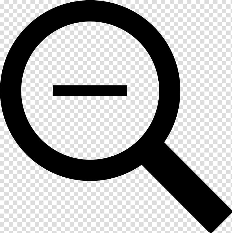 Computer Icons Plus and minus signs Magnifying glass Subtraction, loupe transparent background PNG clipart