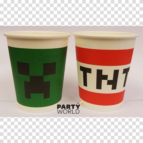 Coffee cup sleeve Minecraft Ceramic Paper, red solo cup transparent background PNG clipart