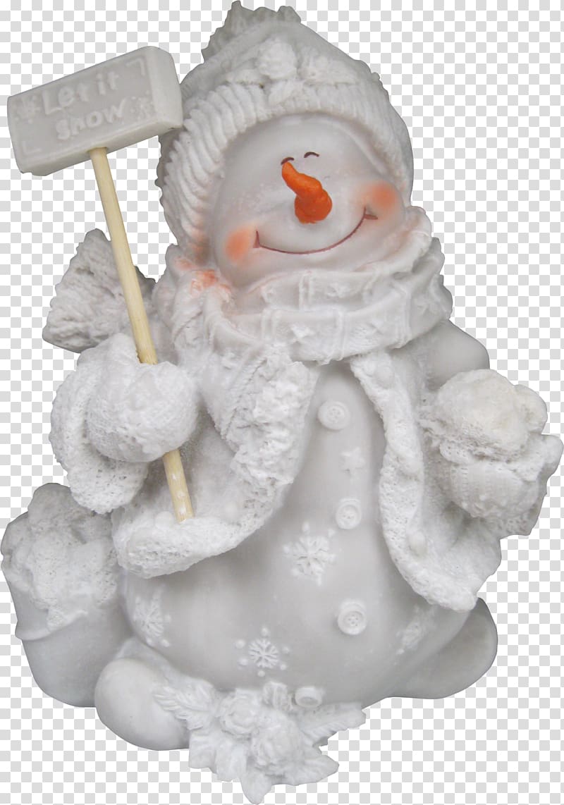 Map Figurine Greeting The Snowman, White snowman sculpture transparent background PNG clipart