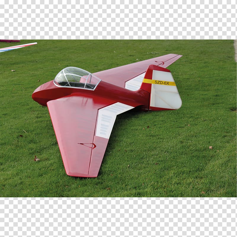Flap Radio-controlled aircraft SZD-6X Nietoperz Model aircraft, solid wood stripes transparent background PNG clipart